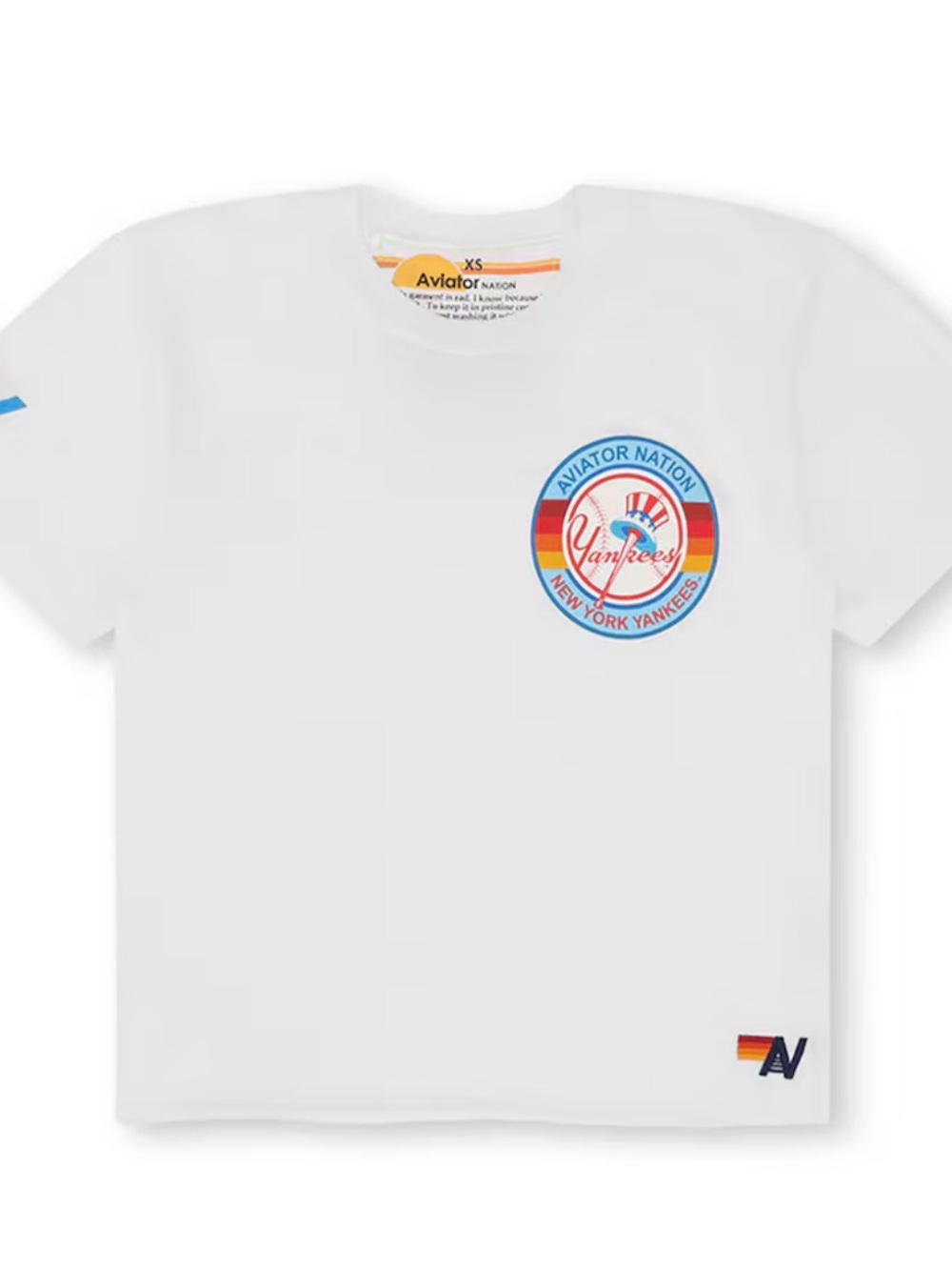 Aviator Nation Yankees Cropped Tee - Picture 2 of 3